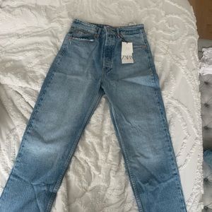 Zara high rise straight leg Jean
